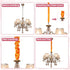 VIAPUICE 3.3 1 Chandelier Chain Cord Cover Ft, Pcs Hanging Light Chain Sleeve Slip-On Fabric Cord Covers in Flannel