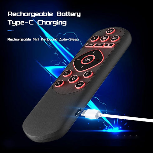 iPazzPort 2.4G 5 Air Mouse & Bluetooth Universal Remote, Backlit USB Remote Control, for PC, Android, Smart TV, HTPC