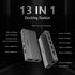 DIKEQINN 13-in-1 4K 100W 5Gbps USB C Docking Station: Triple Display, Power Delivery, Data Ports, SD/MicroSD Slot