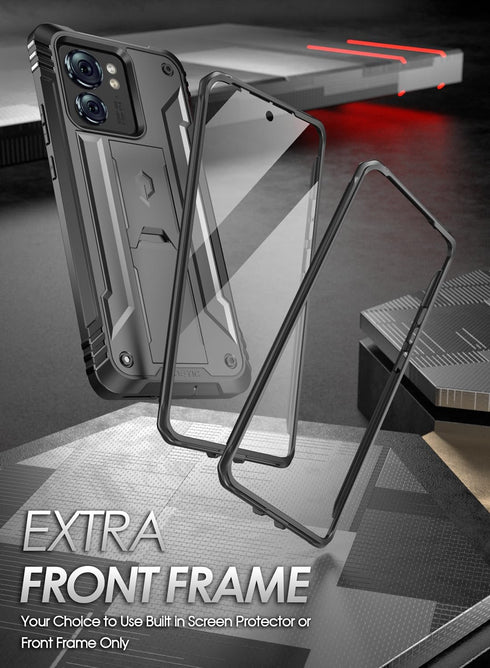 Poetic Revolution Case for Motorola Moto Edge 6.6" 2023, Full-Body Shockproof, Kickstand, 20FT Mil-Grade Drop Tested,