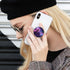 Multi-Function Cell Phone Stand, Mandala Purple Galaxy Expanding Stand Grip for Smartphones and Tablets, 4 Pack,