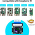 Smraza 5 1080p OV5647 4 3 3 2 Camera Module Megapixels Sensor, Adjustable Focus Wide Angle Fish-Eye Lens Webcam