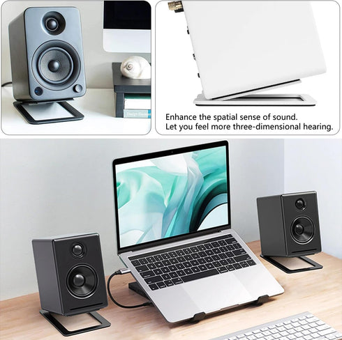 Generic Desktop Sound Stand Base Carbon Steel Material Shock Absorption and Improved Sound Quality Speaker Bracket