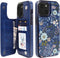uCOLOR Wallet Case for iPhone 15 Plus 6.7" with Card Holder Slot, Flip PU Leather Kickstand, RFID Blocking, Navy Blue