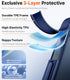 TORRAS 17 17 for iPhone Pro Case, Beyond Military-Grade Protection, Camera Control Button, DIY Buttons, Translucent