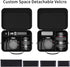 bibuks T7/R50/R100 Hard Shell Camera Case Compatible with Canon EOS Rebel and More DSLR & Mirrorless Cameras Portable