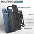 T-Mobile REVVL 6 5G Case with HD Screen Protector, Black Military Grade 360° Rotation Ring Kickstand for Revvl 6X 5G.