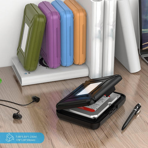 ORICO Hard Drive Case, 3.5 inch HDD Storage Carrying Case, Anti-Static and Shockproof for External Hard Drives