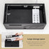 Homde Natural Bamboo Charging Station Rack for Multiple Devices, Cable Cord Management Box Organizer with 6 Slots Drawer
