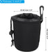 PATIKIL Camera Lens Bag, 3 Pcs 3.5" ID x 5.5" H Drawstring Lens Pouch with Thick Protective Neoprene, Lens Case for DSLR Camera Lens, Water Coffee Cups Black