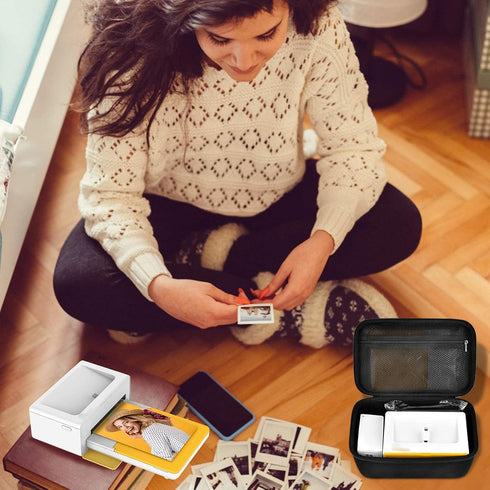 ALKOO Case for Kodak Dock Plus 4x6 Instant Photo Printer (2022 Edition), Storage Bag for Bluetooth Portable Printer