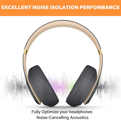 Replacement Ear Pads for Beats Studio 3, Wireless Earpads for Beats Studio 2, Beats Studio 3 (Titanium Grey)