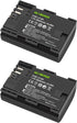MCYIERDE 2-Pack LP-E6 LP-E6N Replacement Batteries Compatible with Canon EOS 60D 70D 80D