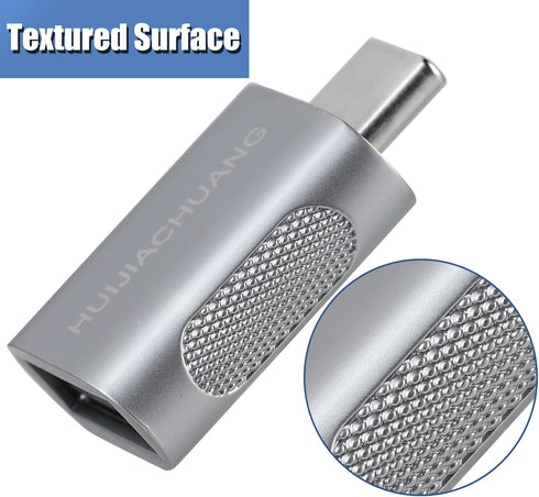 USB C to USB A OTG Adapter (2pcs Pack), USB C Male to USB 3.0 Female Adapter for Macbook, Laptop, Phone, Type C Devices