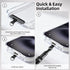 360 3-Piece Set Rotatable Adjustable Phone Lanyard - Wrist/Neck/Crossbody Strap with Tether Tabs, Universal for Phones