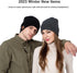 beanie MUSICBEE Bluetooth V5.2 - Wireless Knit Winter Cap, 24 Hour Playtime, Built-in Microphone, HD Stereo Speakers,