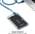SABRENT 2.5 Inch SATA to USB 3.0 Tool Free Clear External Hard Drive Enclosure, Optimized for SSD
