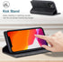 SINIANL Leather Wallet Case for iPhone 12 Pro Max, Book Folding Flip Case with Credit Card Holder, Black