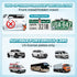 Snwoygr 170-Degree Universal Car Rear View Camera License Plate Bracket, Professional Full Stainless Steel Anti-Rust