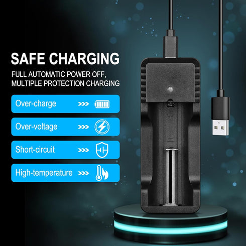 SAOPRKLER F1 21700/18650/16340 Flashlight Series USB-C Smart Power Bank, Charger Compatible with Batteries