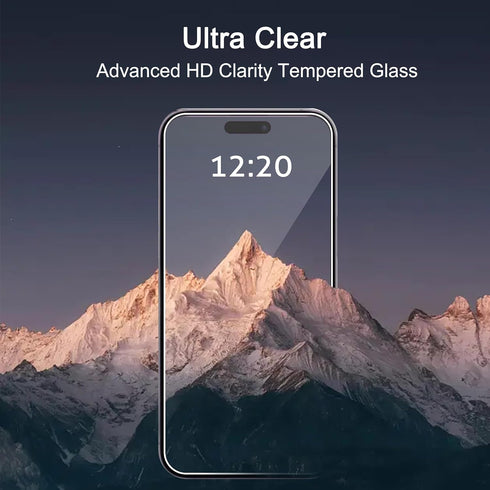 Ailun Glass Screen Protector for iPhone 15 / 15 Pro, 3 Pack, 9H Tempered Glass, Case Friendly