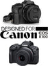 MegaGear Ever Ready Genuine Leather Half Camera Case for Canon EOS R100 - Black