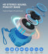 comiso IP67 2000mAh, Shower Bluetooth Speaker, Waterproof Speaker with LED Light, Portable Speakers with True Wireless