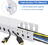 Aocii 31.4" (2 15.7) 2 Pack Cable Duct Management Raceway Kit, x Server Rack Management, Hide Network HDMI VGA Cables