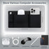 3-Pocket Lacdo Mouse Holder for Laptop Stick on, External Hard Drive SSD Holder for Laptop, Stick on Pouch Organizer