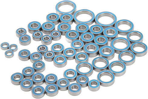 Phefop 55PCS 1/10 RC Car Bearings, Steel Sealed RC Ball Bearings Kit Remote Control Replace Parts for Remote Control