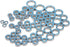 Phefop 55PCS 1/10 RC Car Bearings, Steel Sealed RC Ball Bearings Kit Remote Control Replace Parts for Remote Control