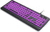 Large Print Keyboard - 7 Interchangeable Backlight Colors, Light Up USB Wired Computer Keyboards, USB Plug-and-Play,