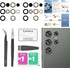 2 Pack Samsung Galaxy S23 Ultra Back Rear Camera Lens Glass Replacement with Repair Tool Set and Installation Manual