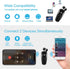 Retractable Wireless Headphone Headset, V5.0 Stereo Earphone, Noise Cancelling Mic, Clip on Earpiece for Sports