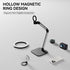 Phone Holder for Desk with Magnetic Design, Tablet Stand for iPad, Heavy Duty Metal Base, 360° Rotation, Height & Angle