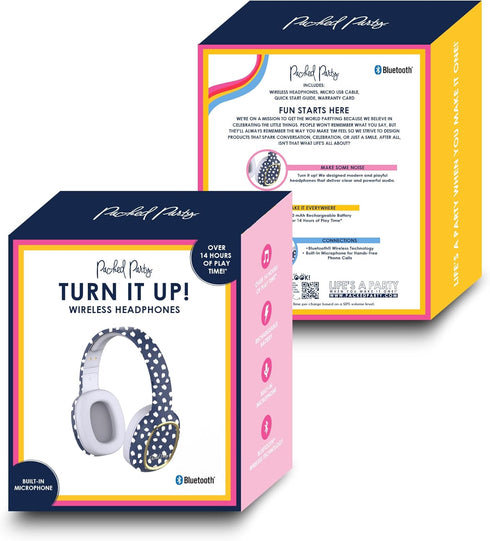 Packed Party Spot On Bluetooth Wireless Headphones