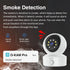 EVERSECU 2 Smoke & Gas Detection Home Security Camera with Sound Alarm & Real Time Alert, Humanoid Auto Tracking, Way
