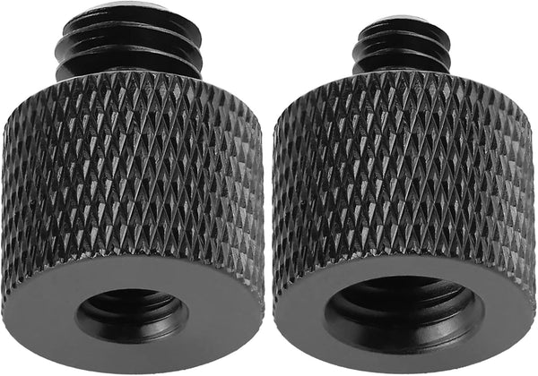 Camera Adapter Set 1/4" Male to 3/8" Female & 3/8" Male to 1/4" Female for Monitor, Tripod, Mount