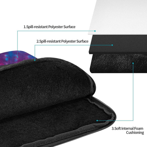 Tie Dye Waterproof Laptop Sleeve Case for Men Women 13 inch, Suitable for Most iPads and Laptops