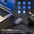 Tiergrade 7-in-1 4K 100W 3 3.0, USB C Hub Multiport Adapter, USB C Docking Station with HDMI, Power Delivery, USB-A SD