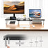 suptek Dual Monitor Laptop Stand Riser, Adjustable Length and Angle, Office Desktop Organizer for 2 Monitors (MST023)