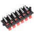 uxcell 12pcs 12 Way Jack Socket Spring Push Release Connector Speaker Terminal Strip Block
