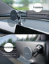 TPARTS Foldable Magnetic Car Cellphone Mount, Hidden Design for Tesla Model 3/Y, Compatible with iPhone 16, 15, 14, 13,