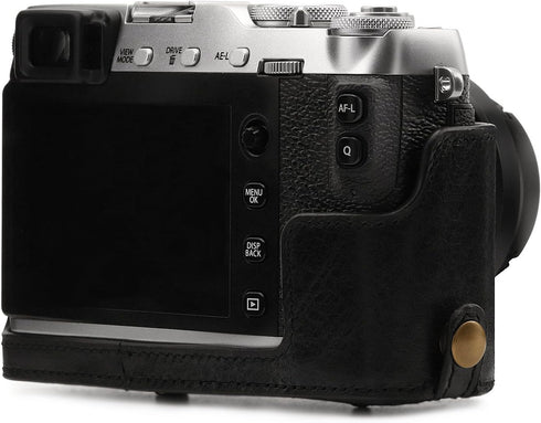 MegaGear Leather Camera Case for Fujifilm X-E3 with 23mm & 18-55mm Lens