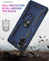 Korecase Galaxy A71 Case, Heavy Duty Rugged Dual Layers, Full Body Shockproof with Ring Kickstand, Rose Gold