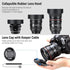NEEWER 77mm ND2/4/8, UV/CPL/FLD Filter Kit with Lens Hoods, Cap, Pouch, Safety Tether & Cleaning Cloth