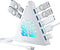 JoyReken 7-Port USB 3.0 Hub, White Vertical USB Hub Splitter with Tree-Shaped RGB