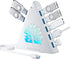 JoyReken 7-Port USB 3.0 Hub, White Vertical USB Hub Splitter with Tree-Shaped RGB
