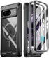 Poetic Guardian MagPro Case for Pixel 8 5G, 6.2", Full Body Shockproof Bumper, Built-in Screen Protector, Black/Clear.