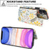 HAOPINSH 11 6.1" for iPhone Wallet Case with Card Holder, Floral Flower Pattern Back Flip Folio PU Leather Kickstand